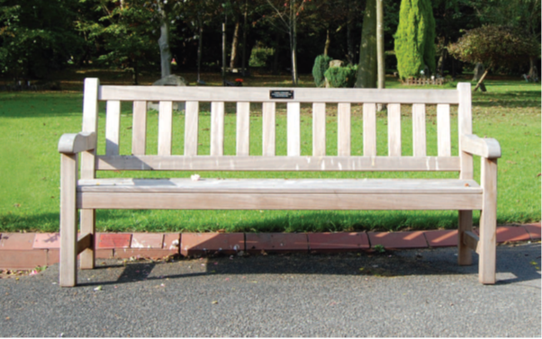an image showing a memorial bench/seat