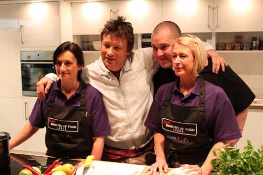 Jamie Oliver at his ministry of food