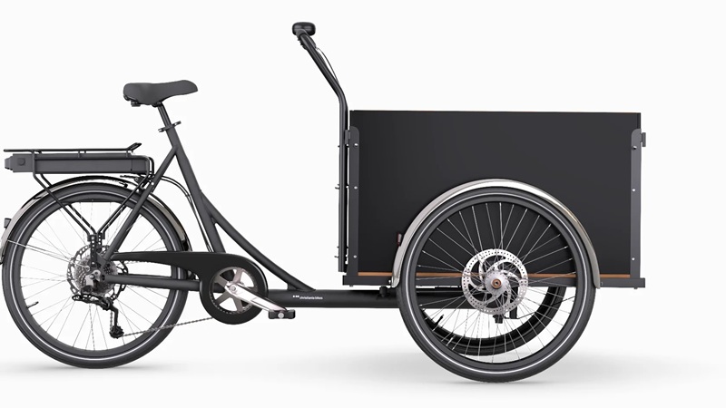 Photo side profile of the Christiania Trike