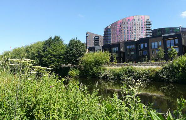 Picture of River Aire city centre green corridor