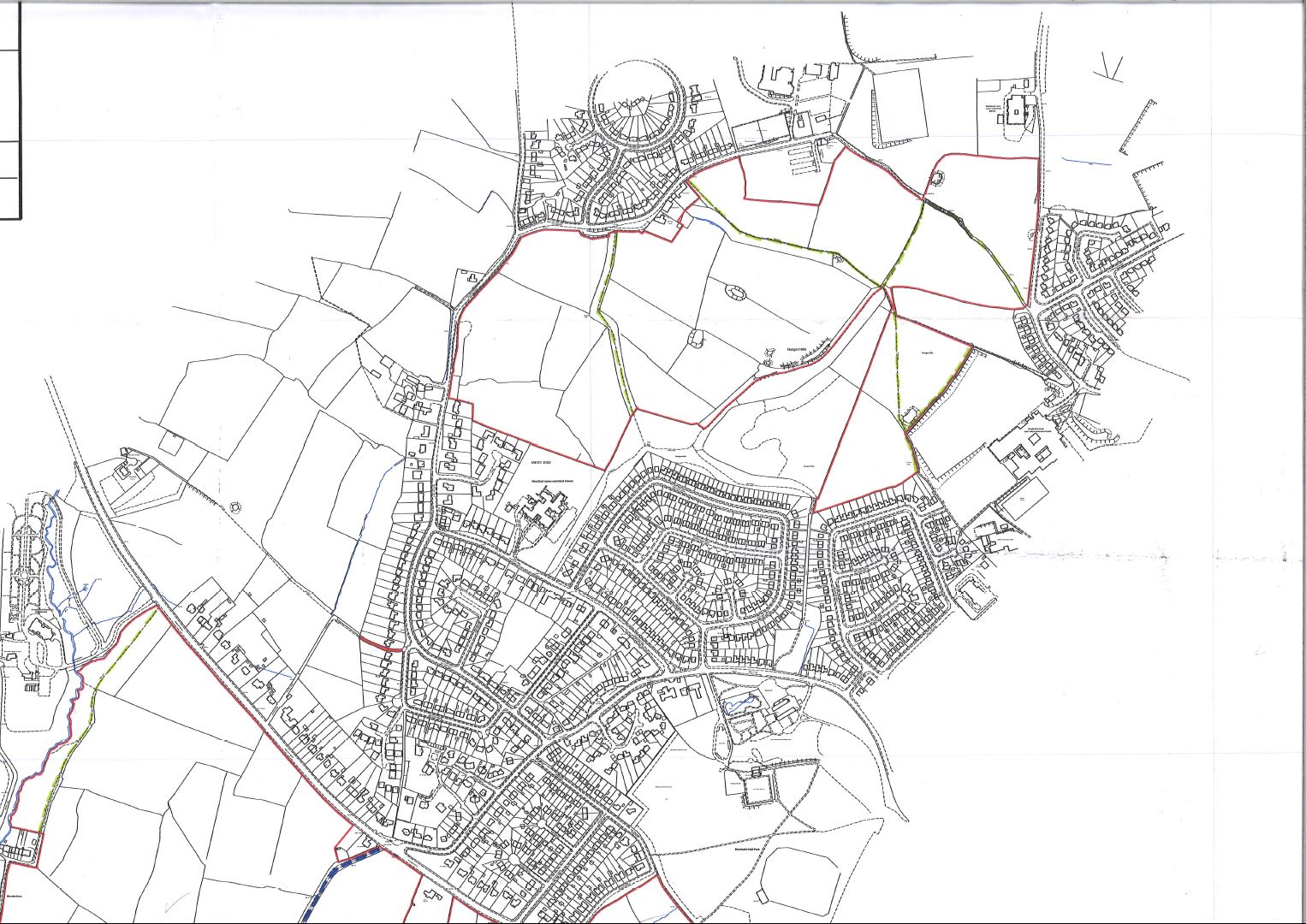 Map showing part of the designated public rights of way on land known as the Cannon Hall Estate
