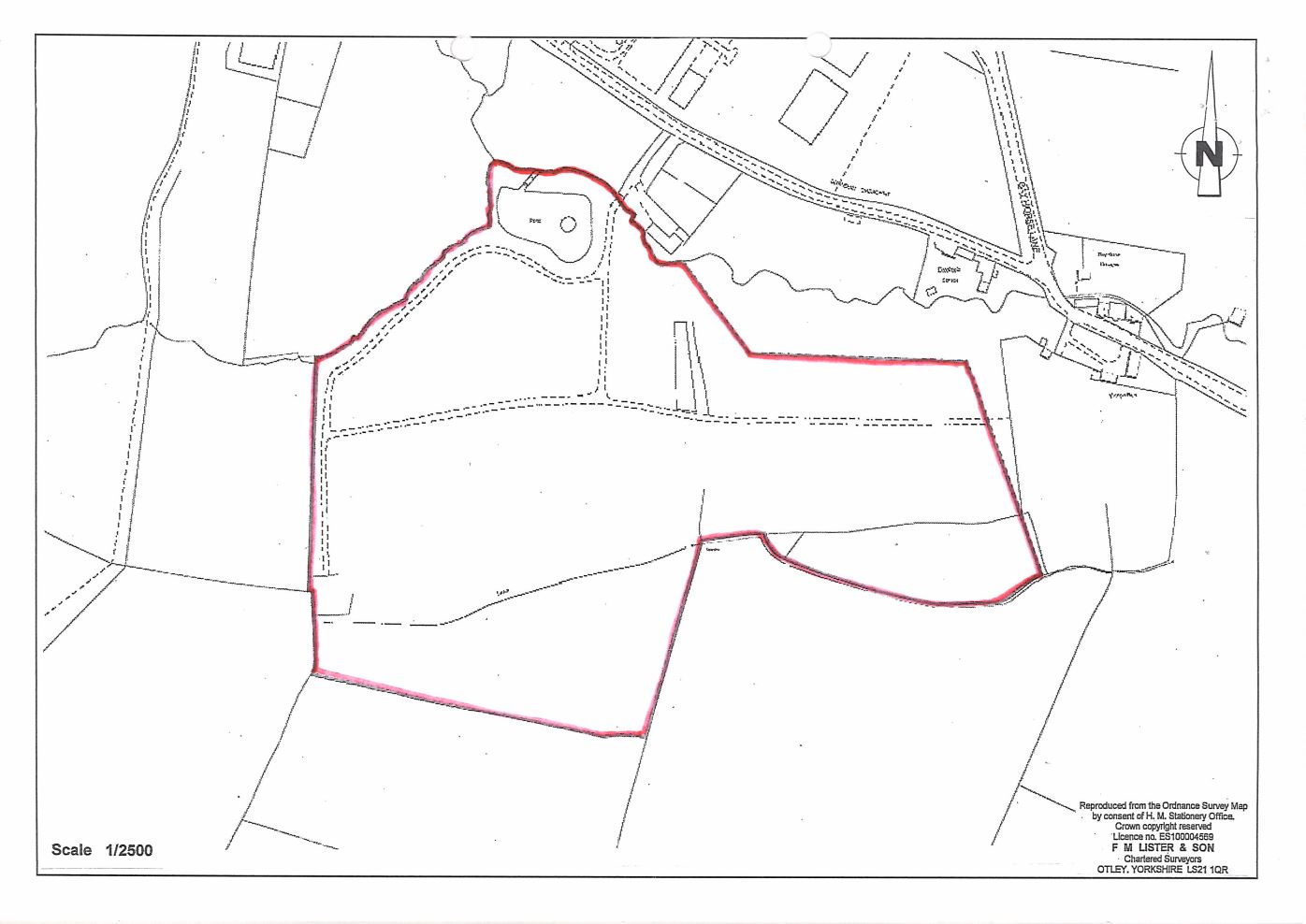 Map showing part of the designated public rights of way on land adjoining Brandon Crescent/Bay Horse Lane, Shadwell