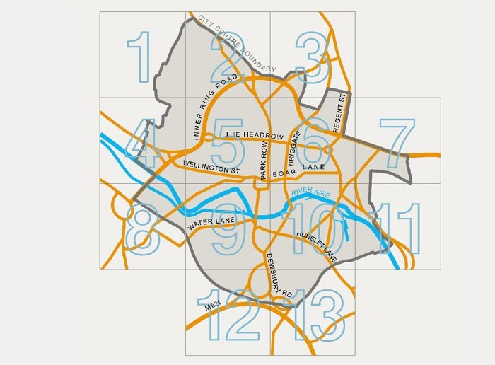 Leeds City Centre Map City Centre Inset Maps