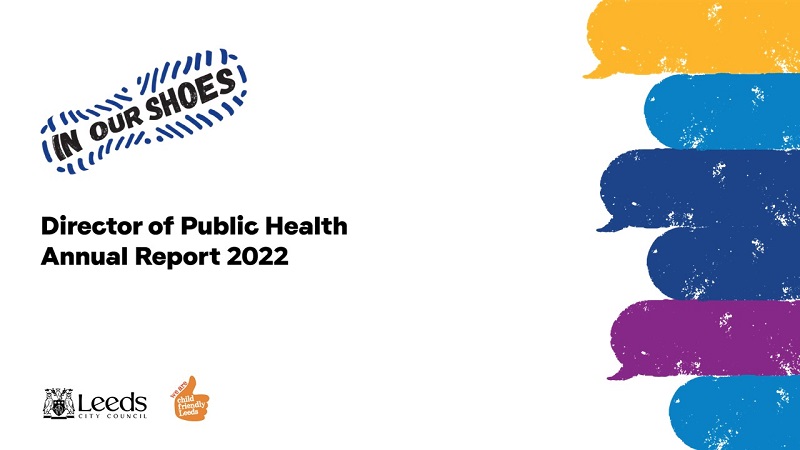 Cover image of the Director of Public Health Annual Report with 'in our shoes' in a footprint
