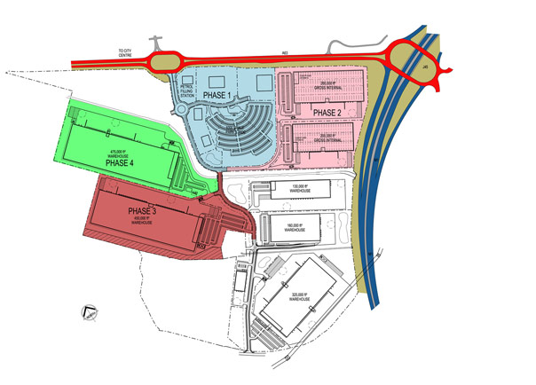 Plan of Temple Green site