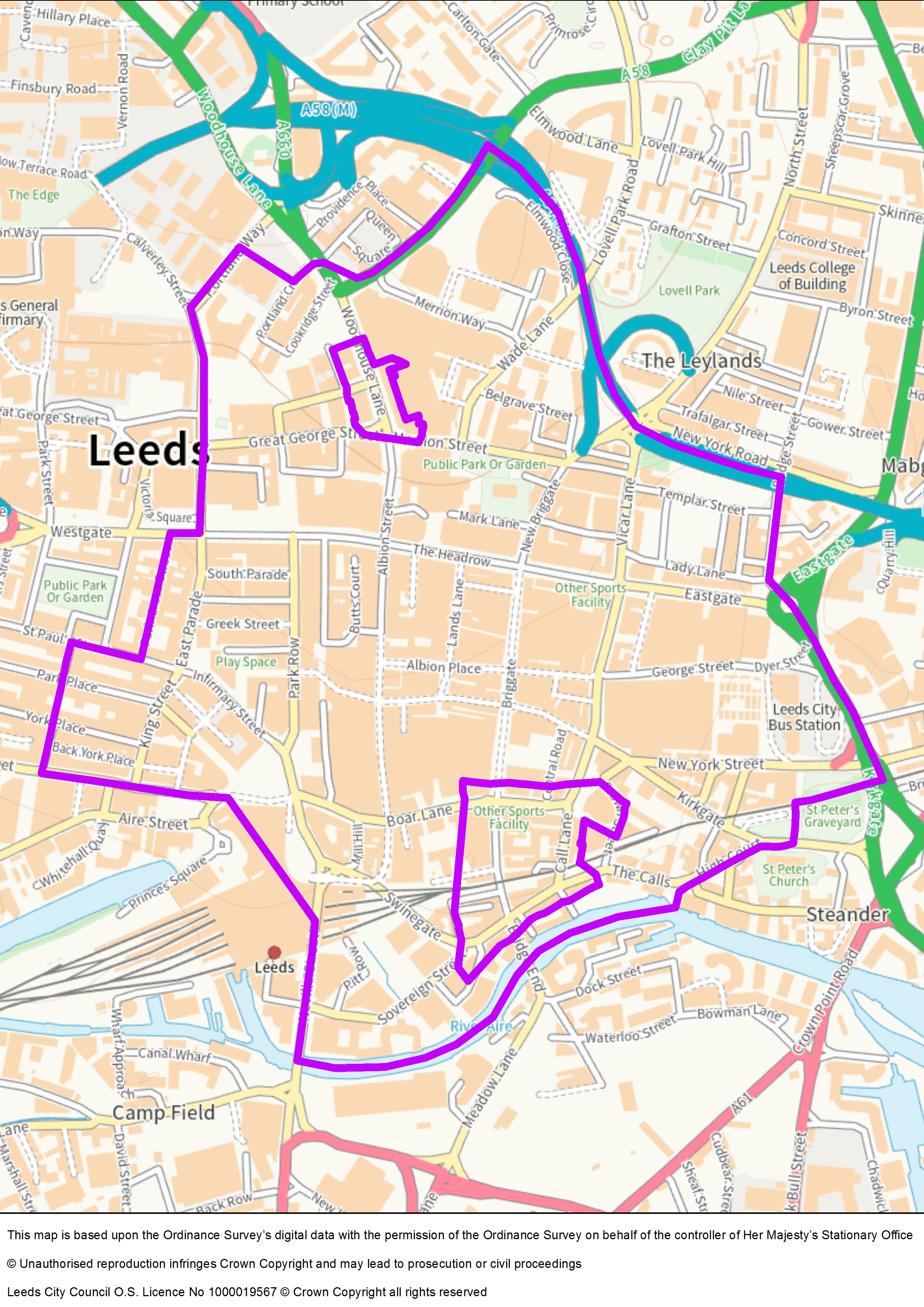 city centre cumulative impact area