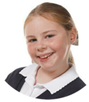 Young girl smiling