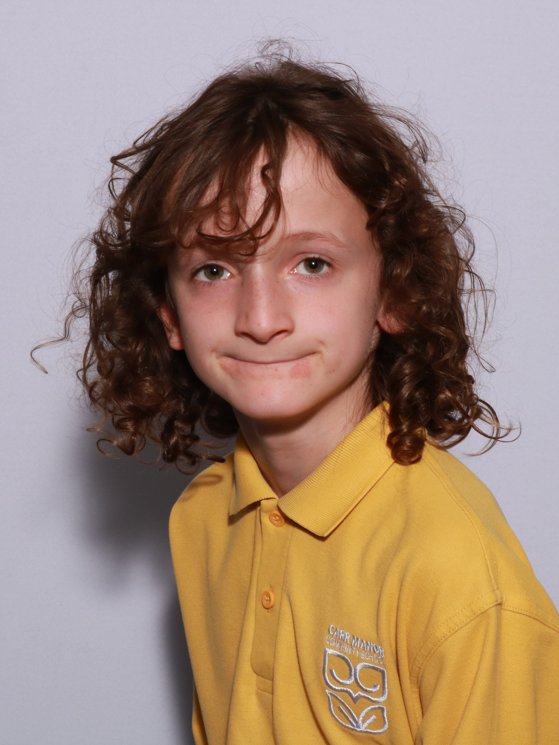 Young boy smiling