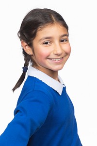 Young girl smiling