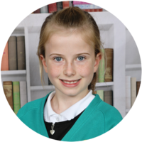 Young girl smiling