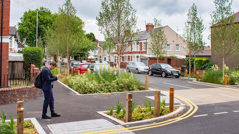 Green planted streets in Morley